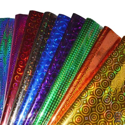 Red Crush Plastic Holographic Metallic Colour Paper Wrapping Sheets Especially for Gifts for Loved, 24x17-inch 75-Sheets (Multicolour) (75)