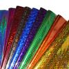 Red Crush Plastic Holographic Metallic Colour Paper Wrapping Sheets Especially for Gifts for Loved, 24x17-inch 75-Sheets (Multicolour) (75) view 1