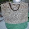 Bhuvan handloom Jute Planter Pots/Storage Basket with handle, Multi-Purpose use for Bathroom Living Room 10x12 (Bhuvan_06) view 4