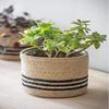 Bhuvan handloom Jute Planter Pots/Storage Basket with handle, Multi-Purpose use for Bathroom Living Room 10x12 (Bhuvan_03) view 1
