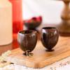 Thenga Coconut Shell Cups Set of 2 | Natural & Handmade 200 ml Tea, Coffee, Juice & Smoothie Cups | Eco-Friendly Coconut Drinkware | Rustic Sustainable Tableware for Kitchen, Dining & Gifting view 2