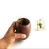 Thenga Coconut Shell Cups Set of 2 | Natural & Handmade 200 ml Tea, Coffee, Juice & Smoothie Cups | Eco-Friendly Coconut Drinkware | Rustic Sustainable Tableware for Kitchen, Dining & Gifting view 4