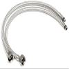 New Trend 2 Pair Stainless Steel Flexible 1/2 Inch 2ft Hot & Cold Water Supply Connection Pipe Tubes for Sink Faucet Mixer| Two Pair view 1