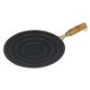 Nutlase NutlaseHandmade, Non-Stick Iron Roti,Chapati Dosa Tawa with Wooden Handle, Black, Round Cooking Pan for Indian Flatbreads, Traditional Cookware(10 inch,25C.M. Black) (10 inch tawa) view 1