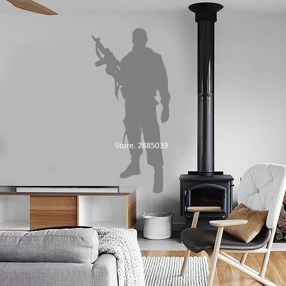 Gadgets Wrap Vinyl Soldier Silhouette Wall Decal Art Wall Serviceman