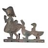 RAB Key Stand Wall Mounted Metallic Key Holder with 4 Hook for Home Decor (Design- Girl And Duck Antique(259) 4 Hooks ) view 4