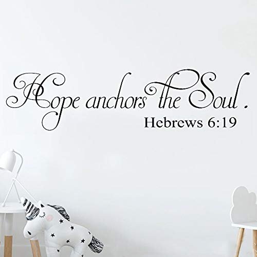 Gadgets Wrap Quotes Hope Anchors The Soul Wall Decals Art Vinyl Wall Decor Scripture Stickers, AG20-DRP-88