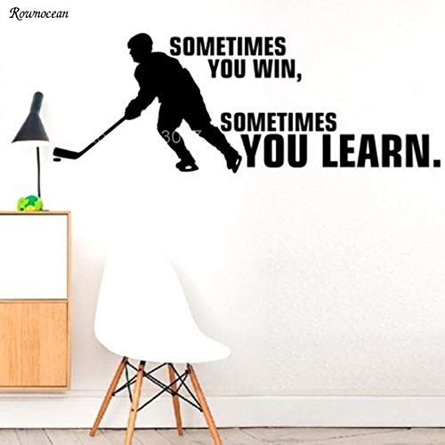 Gadgets Wrap Vinyl Hockey Hobby Game Sport Wall Sticker, Ag20-Drp-141 (57 Cm X 21 Cm X 0.4 Cm, Multicolor)