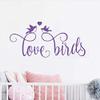 Gadgets Wrap 53*25cm Love Birds Bedroom Wall Decal Art Cut Vinyl Wall Quote Romantic Decor Wall Stickers, AG20-DRP-203 view 1