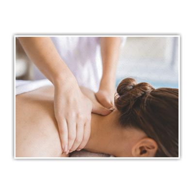 Anne Print Solutions Body Massage Spa and Salon Gumming Vinyl Self Adhesive Sticker (Without Frame) for Spa Wall Decor Beauty Salon Vinyl Pack of 1 Pcs Size 24* Inch X 18* Inch* Multicolour