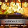 PESCA 15 LED Crystal Bubble Ball String Fairy Lights for Decortaion Diwali Christmas Xmas Light for Diwali Home Decorations Lighting (Warm White, 3 Meter) view 4