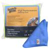 Scotch-Brite 3M High Performance Microfiber Cleaning Cloth - 300 GSM, Lint & Scratch Free, Multi Use for Glass, Metal, Wood, Superior Stain Removal Wipe Cloth 40 cm X 40 cm (Blue, Packs of 5) view 1