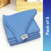 Scotch-Brite 3M High Performance Microfiber Cleaning Cloth - 300 GSM, Lint & Scratch Free, Multi Use for Glass, Metal, Wood, Superior Stain Removal Wipe Cloth 40 cm X 40 cm (Blue, Packs of 5) view 2