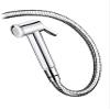 NEW WARE Flora Health Faucet Set - Silver, 1 Meter CP SS Hose Pipe, Wall Mount Stand - Bathroom/Toilet Bidet Jet Spray view 1