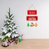 PAPER PLANE DESIGN Christmas Wooden Door Wall Hanging Ornaments Wall Door Decoration Indoor (style-6A) view 3