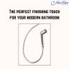 NEW WARE Vista Health Faucet Set - Silver, 1 Meter CP SS Hose Pipe, Wall Mount Stand - Bathroom/Toilet Bidet Jet Spray view 2