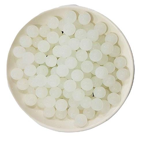 Creating Bharat Multi Colour Glass Beads, moti for Craft jewllery, Rakhi Making, 100 Pieces Each (White)