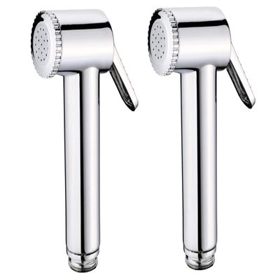 NEW WARE Flora ABS Health Faucet Gun for Bathroom/Toilet - Chrome Finish (Pack of 2)
