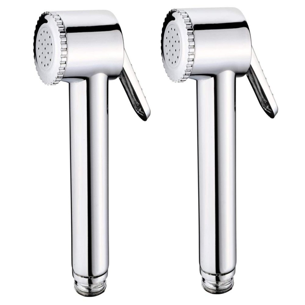 NEW WARE Flora ABS Health Faucet Gun for Bathroom/Toilet - Chrome Finish (Pack of 2)