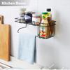 Anadi Rustproof Metal Shower Caddy No Drilling Storage Organiser Self Adhesive Basket for Bathroom/Kitchen Shelf view 2