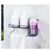 Anadi Rustproof Metal Shower Caddy No Drilling Storage Organiser Self Adhesive Basket for Bathroom/Kitchen Shelf view 3