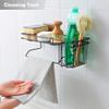 Anadi Rustproof Metal Shower Caddy No Drilling Storage Organiser Self Adhesive Basket for Bathroom/Kitchen Shelf view 4