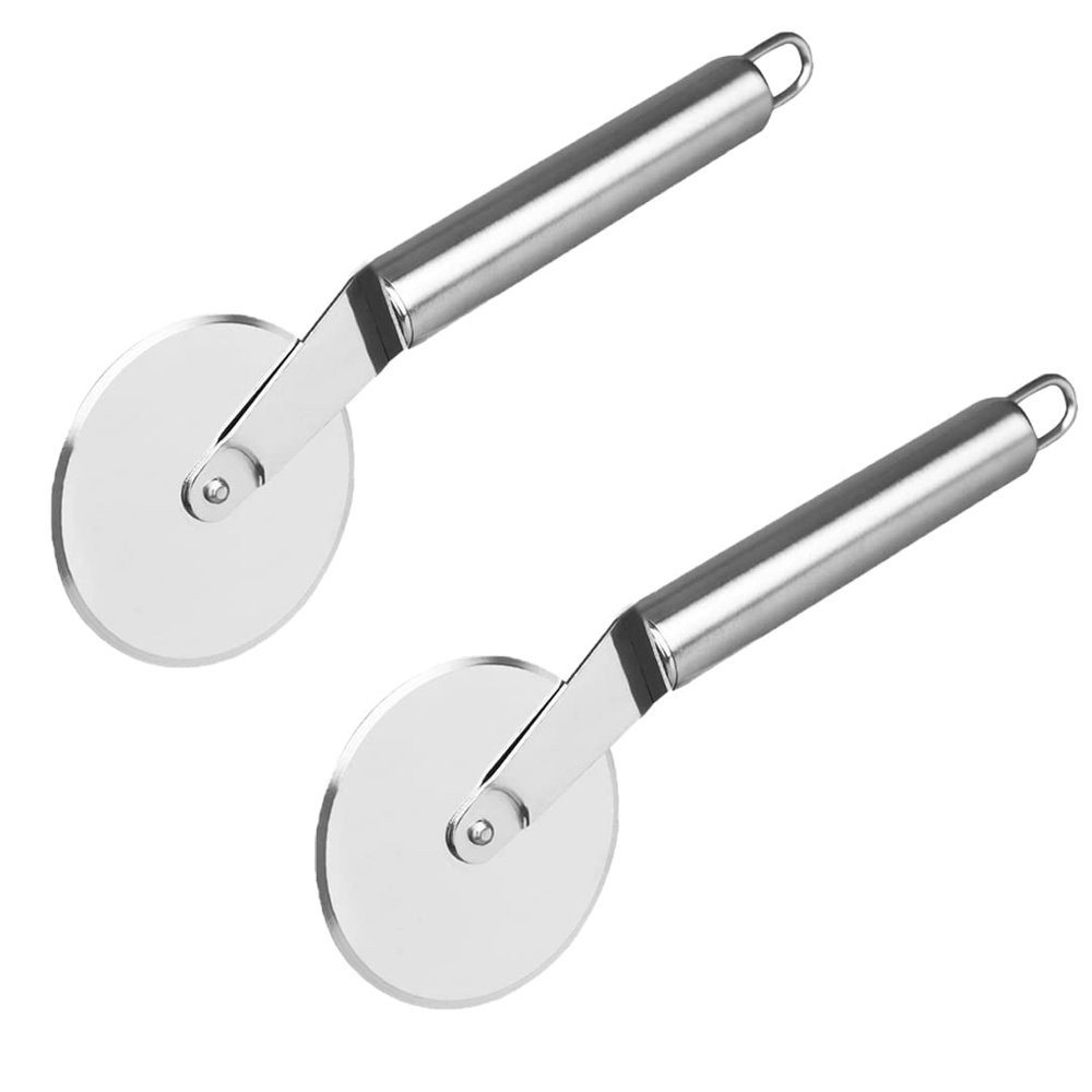 Oc9 Stainless Steel Pizza Cutter/Slicer(Pack of 2) for Kitchen Tool