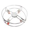 Stainless Steel Gas Cylinder Trolley, Gas Stand,LPG Stand with 4 Wheels Silver view 1