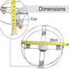 Stainless Steel Gas Cylinder Trolley, Gas Stand,LPG Stand with 4 Wheels Silver view 3