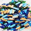 Parakh Multicolour Oval and Long Shaped Glossy Pebbles for Vase Fillers, Glass Gems Stone, Aquarium Fish Tank, Party Decoration - 450gm view 2