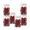 CELLO Fridge Door Canister Set of 6 Pcs, 750ml Each White | Food Grade, BPA Free PET Body | Elegant & Durable, Stackable & Reusable |Easy to Open Airtight Lid Storage Container For Fridge, Kitchen view 1
