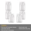 CELLO Fridge Door Canister Set of 6 Pcs, 750ml Each White | Food Grade, BPA Free PET Body | Elegant & Durable, Stackable & Reusable |Easy to Open Airtight Lid Storage Container For Fridge, Kitchen view 4