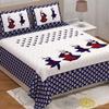 Tryambakam Cotton Lady Peacock Design Double Bedsheet with 2 Pillow Cover- Multi view 1