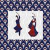 Tryambakam Cotton Lady Peacock Design Double Bedsheet with 2 Pillow Cover- Multi view 3