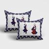 Tryambakam Cotton Lady Peacock Design Double Bedsheet with 2 Pillow Cover- Multi view 4