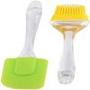 Smart Tools Silicone Non-Sticky Spatula and Oil Brush Reusable Kitchen Set for Cooking, Multicolor (Set of 2) view 1