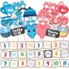Wobbox Baby Shower Decoration Items| Baby Shower Photo Booth Props for Photoshoot, Baby Shower Milestone Card, Mom to Be Daddy to Be Decoration, Godh Bharai Decoration Kit-(FP347) view 1