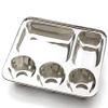 VRCT 5 in 1 Round Extra Deep Compartment Divided Stainless Steel Plate/Thali - Set of (2) view 3