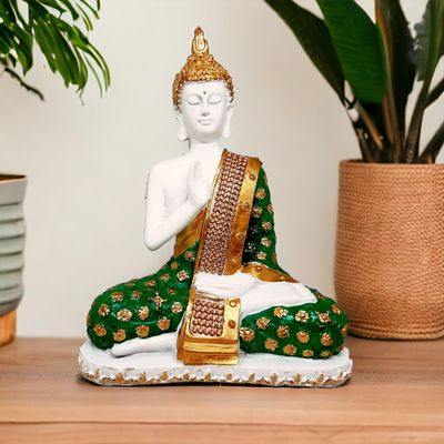 ascension Sitting Buddha Idol Statue Showpiece for Home & Office Decor Car Dashboard Idol Figurine Showpiece Sculpture Hindu Gift Handcrafted Beautiful Buddha