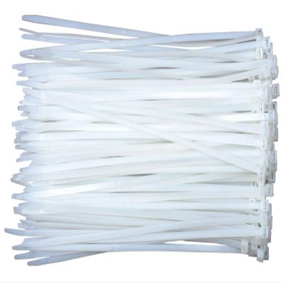 INDRICO Cable Ties 6 Inch (150mm) UV Resistant Nylon Zip Wire Tie Strap Organizer Self Locking Tie White (1000)