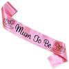 Wobbox Baby Shower Decoration Items| Baby Shower Photo Booth Props for Photoshoot, Mom to Be Satin Sash Daddy to Be Decoration, Godh Bharai Decoration Kit-(FP431) view 4