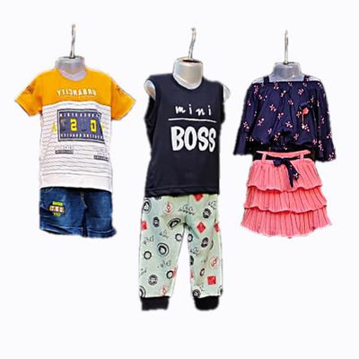 SOHAM SHREE  : (Pack of 3) (6-12 Year ) Kids Mannequin for Display - Non-Breakable Plastic Baby Kids Full Body Mannequin Type Hangers - Medium Size