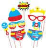 Wobbox Baby Shower Decoration Items| Baby Shower Ceremony Photo Booth Props for Photoshoot, Daddy to Be Badge & Mom to Be Sash with Milestone Card, Godh Bharai Ceremony Decoration Kit-(FP800) view 4