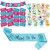 Wobbox Marathi Baby Shower Decoration Items| Baby Shower Ceremony Photo Booth Props for Photoshoot, Baby Shower Banner& Mom to Be Sash with Milestone Card, Godh Bharai Ceremony Decoration Kit-(FP214) view 1
