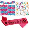 Wobbox Marathi Baby Shower Decoration Items| Baby Shower Ceremony Photo Booth Props for Photoshoot, Baby Shower Banner& Mom to Be Sash with Milestone Card, Godh Bharai Ceremony Decoration Kit-(FP238) view 1