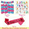 Wobbox Marathi Baby Shower Decoration Items| Baby Shower Ceremony Photo Booth Props for Photoshoot, Baby Shower Banner& Mom to Be Sash with Milestone Card, Godh Bharai Ceremony Decoration Kit-(FP238) view 2