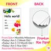 Wobbox Marathi Baby Shower Decoration Items| Baby Shower Ceremony Photo Booth Props for Photoshoot, Baby Shower Banner& Mom to Be Sash with Milestone Card, Godh Bharai Ceremony Decoration Kit-(FP238) view 4