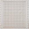 Dakshya Industries Geometric Cotton Center Table Cover (40x60 Inches - White)(Rectangular, Pack of 1) view 2