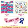 Wobbox Marathi Baby Shower Decoration Items| Baby Shower Photo Booth Props For Photoshoot, Baby Shower Banner, Mom To Be Sash, Daddy To Be Badge With Milestone Card, Godh Bharai Decoration Kit-(FP321) view 2