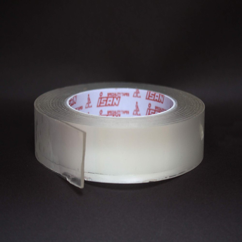 ISAN NANO GEL Tape Width 18mm (3/4" Approx) x 3m Length Double sided 2mm thick Transparent Washable Reusable (1 Pc.)